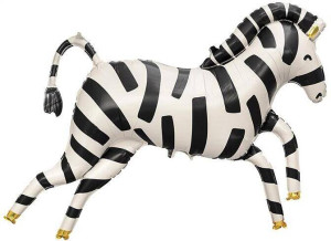 Balon foliowy. Zebra