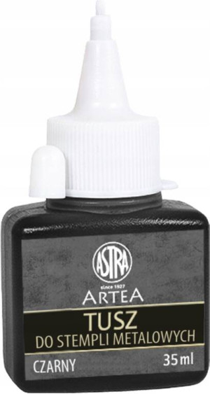 Tusz do stempli metalowych czarny 35ml ASTRA
