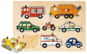Puzzle z uchwytami - Pojazdy