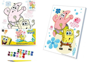 Malowanie po numerach 30x40cm SpongeBob