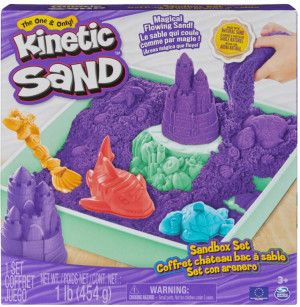 Kinetic Sand. Piasek z foremkami fioletowy