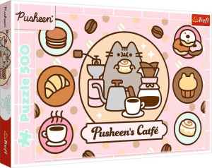 Puzzle 500 Pusheen w kawiarni TREFL