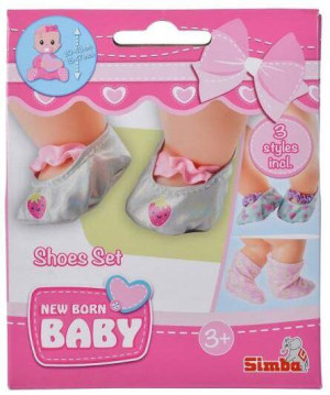 Zestaw bucików dla lalki New Born Baby
