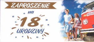 Zaproszenie Urodziny. Z116 (10 szt.)