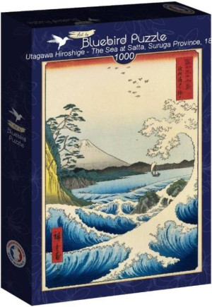 Puzzle 1000 Widok na morze w Satta, Hiroshige
