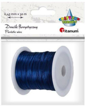 Drucik florystyczny 0,45mm x 30m granatowy