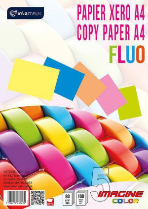 Papier ksero A4. 5 fluo kolorów
