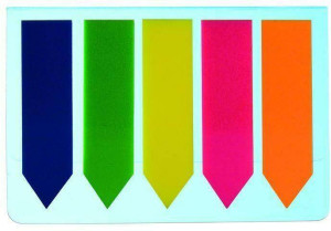 Zakładki indeksujące Pet 45x12mm. Strzałka