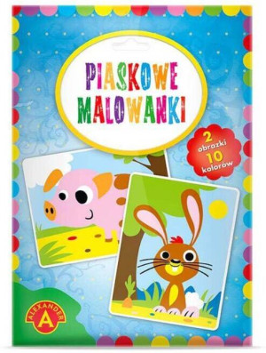 Piaskowe malowanki. Świnka, królik