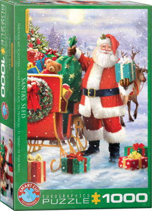 Puzzle 1000 Santa with Sled by Simon Tread 6000-5639