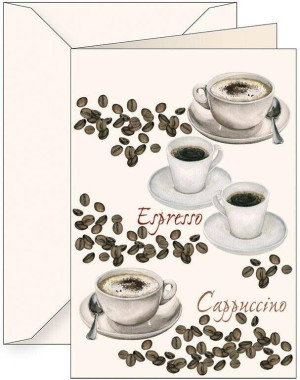 Karnet B6 z kopertą. Kawa