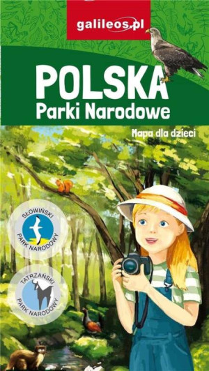 Polska. Parki Narodowe. Mapa dla dzieci