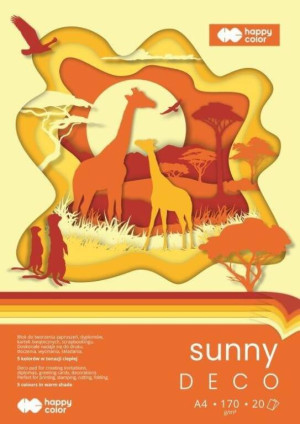 Blok Hobby Deco Sunny A4/20K 170g HAPPY COLOR