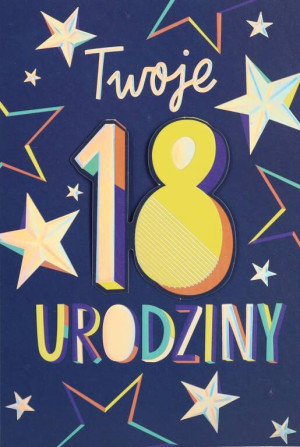 KARNET URODZINY 18 B6 Z KOP PD HM200-3105