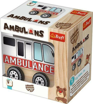 Ambulans. Zabawka drewniana. 61000