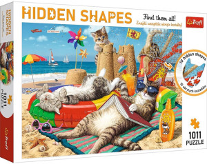 Puzzle 1011. Hiden Shapes Kocie wakacje. 10674