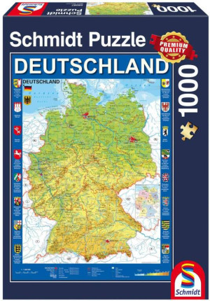Puzzle PQ 1000 Mapa Niemiec G3