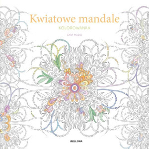 Kwiatowe mandale (kolorowanka)