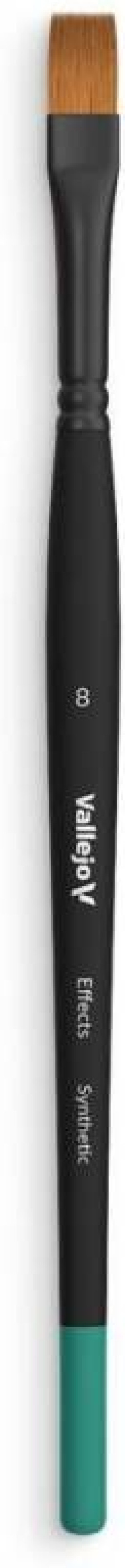 Vallejo: B04008 - Effects - Flat Rectangular Brush - Synthetic 8