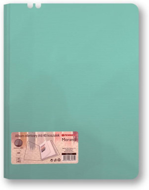Album ofertowy A4 40 koszulek Morandi nieb-zielony