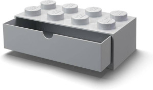 LEGO(R) pojemnik klocek z szufladą ósemka szary jasn