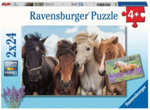 Puzzle 2x24 Konie 051489 RAVENSBURGER