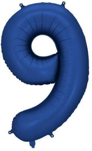 Balon foliowy cyfra 9 86cm granat