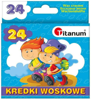 Kredki świecowe 24 kolory