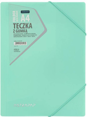Teczka z gumką ASTRAPAP PP PASTEL LINE - mix 4 kolorów pastelowych