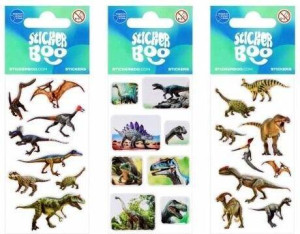Naklejki. Sticker BOO. Dino