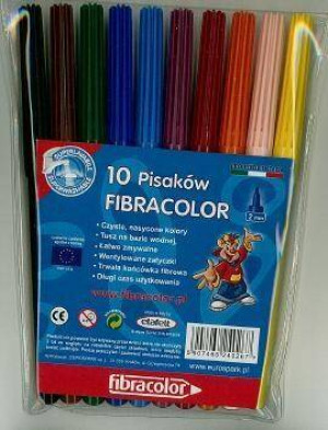 Pisaki w etui. 10 kolorów