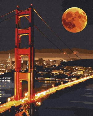 Malowanie po numerach: Golden Gate 40x50cm