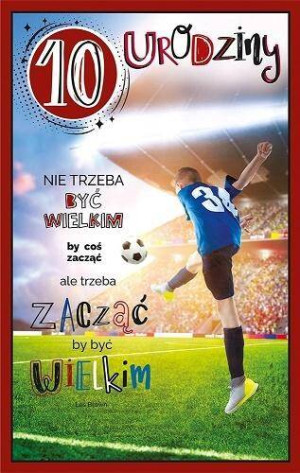 Kartka okolicznościowa. Urodziny 10