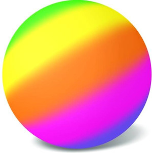 STAR piłka 14cm Fluo tęcza 01083