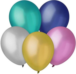 Balony Decomex metaliczne 23cm 100szt