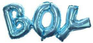 Balon foliowy napis. Boy Baby Shower