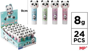 Klej w sztyfcie 8g Panda. 24 sztuki