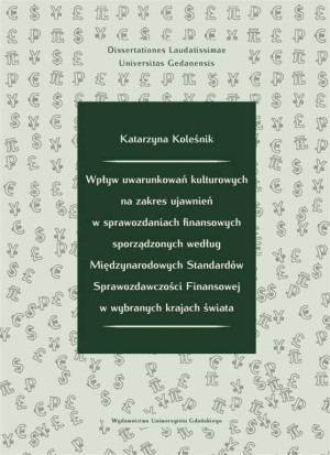 Wpływ uwarunkowań kulturowych na zakres ujawnień w sprawozdaniach finansowych