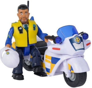 Motor policyjny z figurką. Strażak Sam