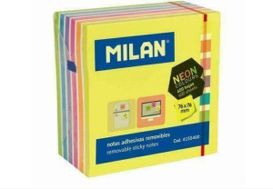 Karteczki samoprzylepne neon mix 76x76/400K MILAN