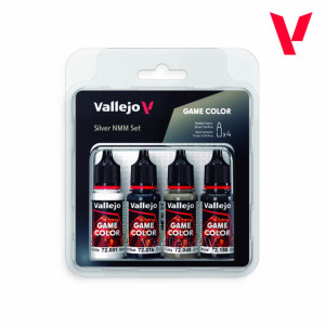 Vallejo: 72.394 - Game Color - Silver NMM Set (4x18 ml)