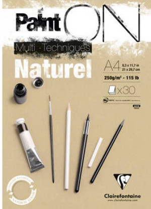 Blok Paint on natural A4/30K 250g