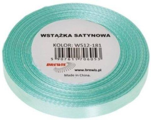 Wstążka satynowa miętowa 6mm x 32m