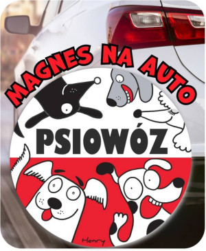 Magnes na auto PSIOWÓZ