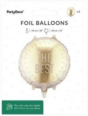 Balon foliowy pastylka You Are The Best 35x35cm