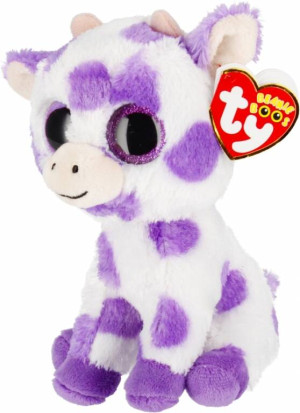 Beanie Boos Ethel - krowa z fiolet. plamami 15cm