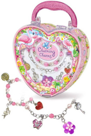 Zestaw biżuterii + Charms Flaming
