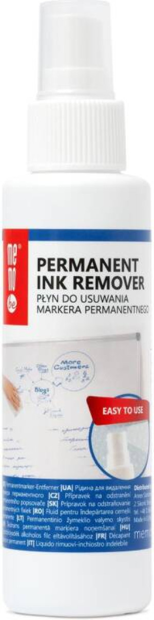 Płyn do tablic suchościeralnych MEMOBE do usuwania markera permanentnego 125 ml