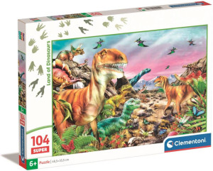 Puzzle 104 Super Kolor Land of Dinosaurus