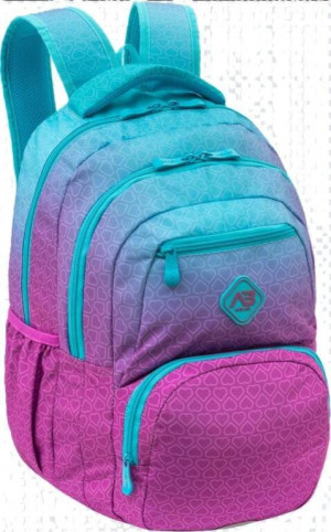 Plecak 3-komorowy Hexagon Mint Ombre Astra